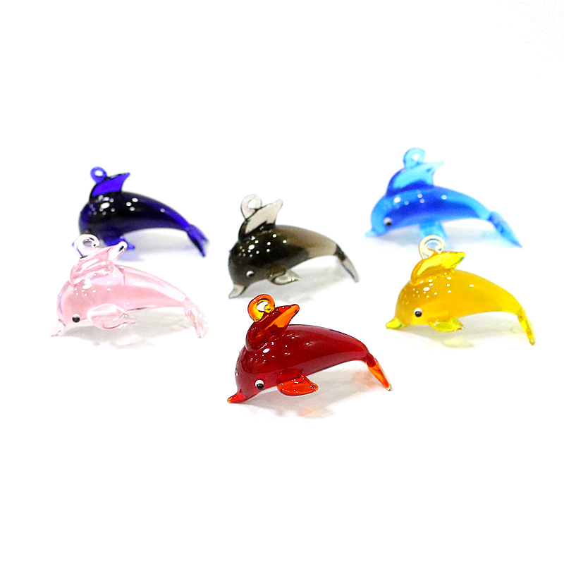Marine Aquarium Orp - Bonito golfinho glamour pingente de vidro