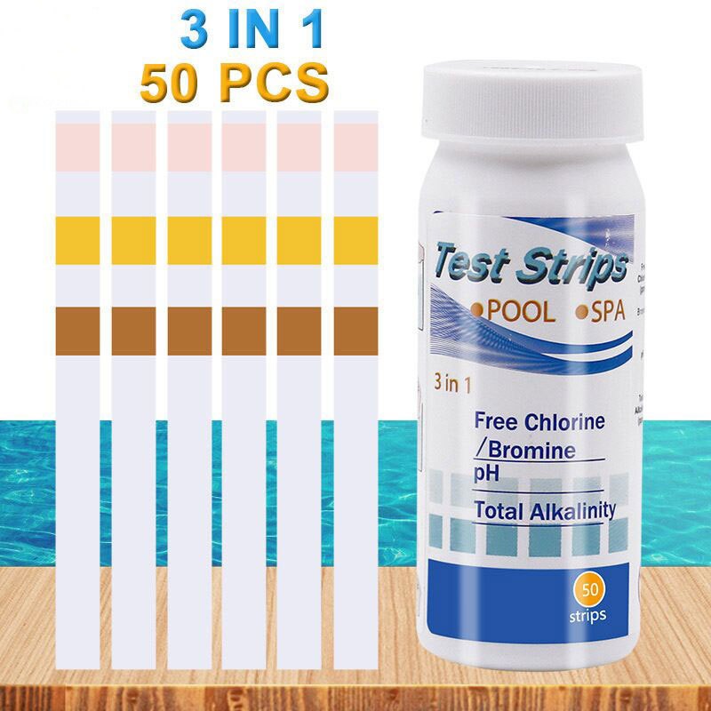 50 tiras de teste de cloro e p - Marine Test Kit avaliação e preço