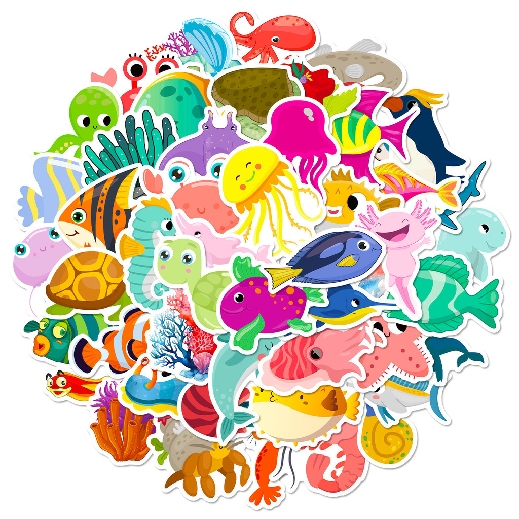 50 Adesivos de Vida Marinha -  - Marine Aquarium & Regional Centre Reviews avaliação e preço