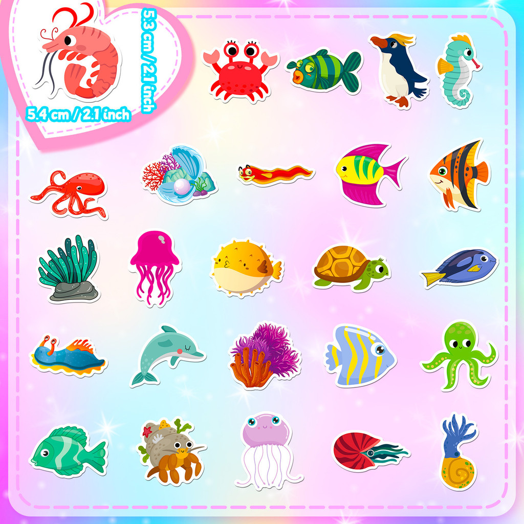 50 Adesivos de Vida Marinha -  - Marine Aquarium & Regional Centre Reviews avaliação e preço