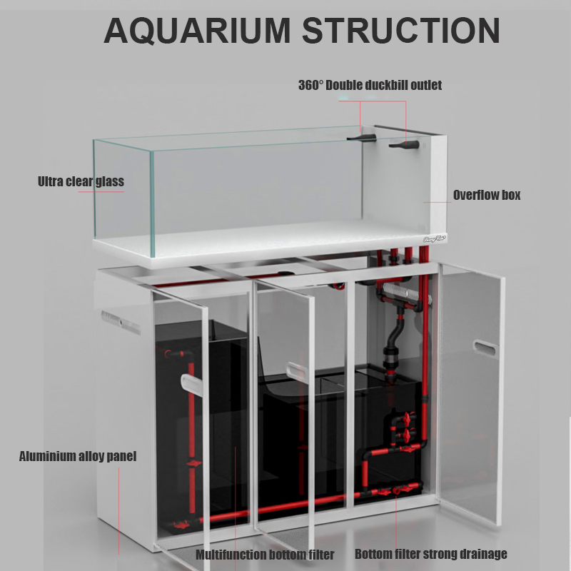 Grande estilo moderno tanque d - Marine Aquarium Tank For Sale avaliação e preço