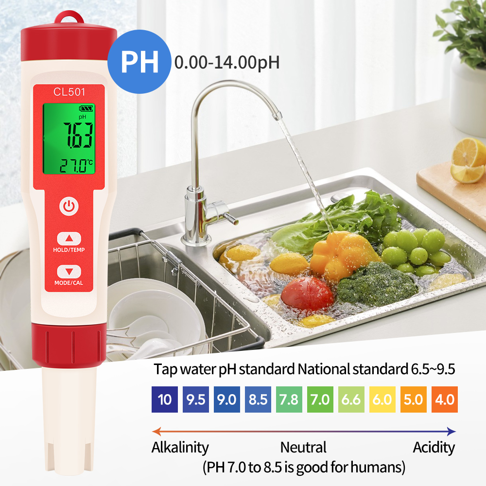 Medidor de temperatura ph/cl2/ - Marine Aquarium Water Testing avaliação e preço