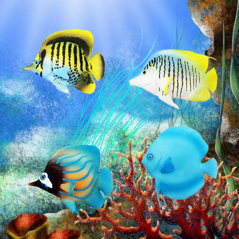 Simulado Silicone peixes lumin - Marine Aquarium Orp avaliação e preço
